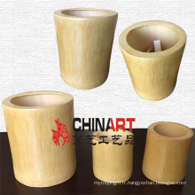 Porte-gobelet / stylo à bille / stylo en bambou naturel (CB08)